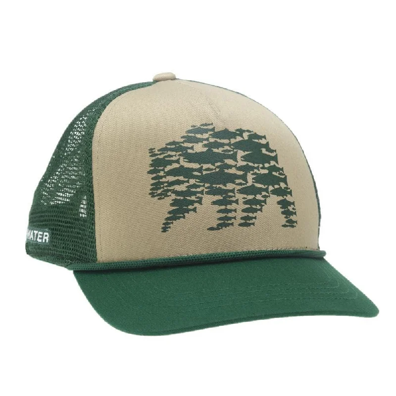 tournament-grade swimbaits for largemouth bass RepYourWater River Griz 5 Panel Hat