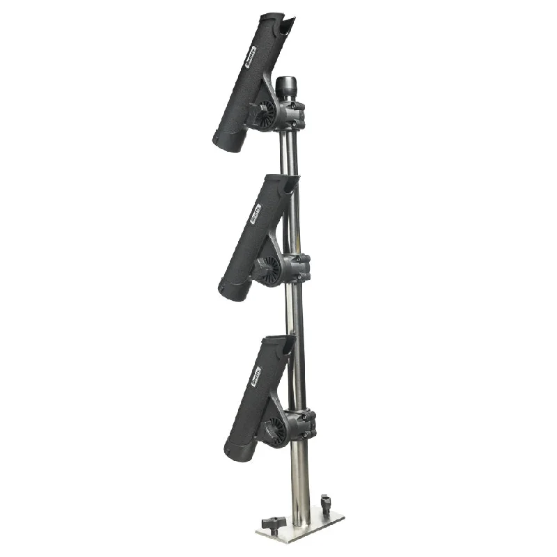 electric fishing reels for deep sea Scotty 333 Track Mounted Rod Tree - Rodmaster II Rod Holders [0333]