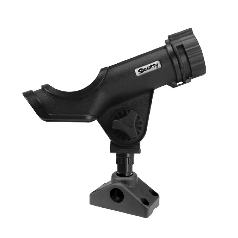 heavy-duty trolling reels for marlin Scotty Powerlock Rod Holder Black w/241 Side/Deck Mount [230-BK]