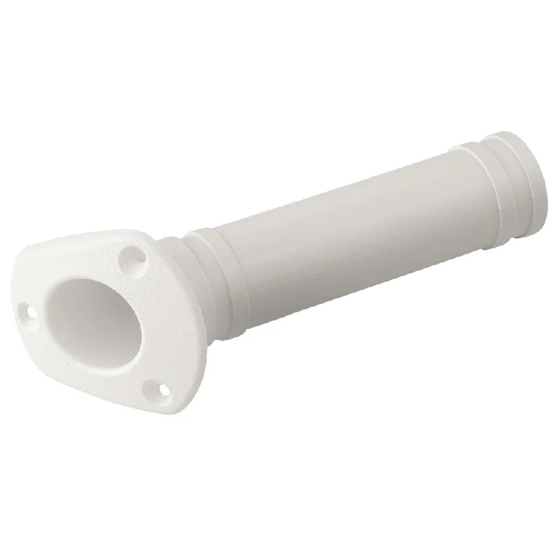 ultra-durable surf fishing rod holders Sea-Dog Flush Mount Rod Holder - White