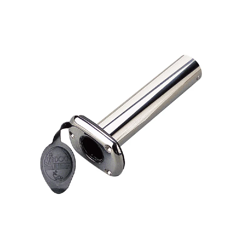 best deep-sea fishing gloves Sea-Dog Stainless Steel Flush Mount Rod Holder with Cap - 90 degree