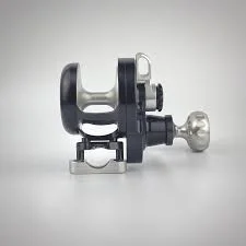 premium baitcasting reel handle upgrades SEIGLER LGN (LARGE GAME NARROW LEVER DRAG REEL) Smoke Silver
