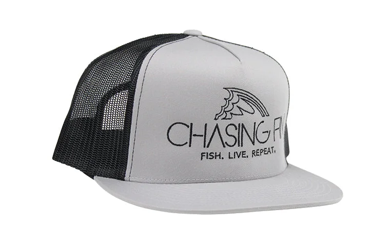 how to tie fishing knots easy Silver & Black Flatbill Snapback