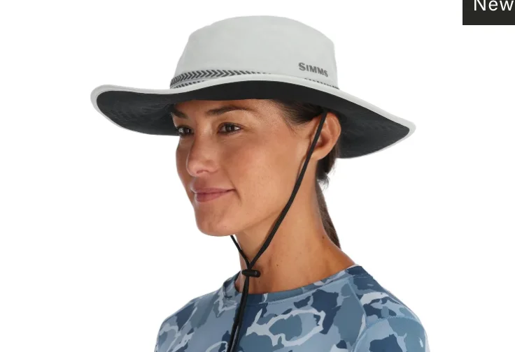 fishing sunglasses with UV protection Simms Womens's Superlight Solar Sombrero