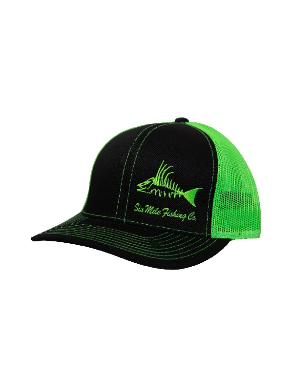 best jig heads for soft plastics Six Mile Fish Co. Lime Hogfish hat