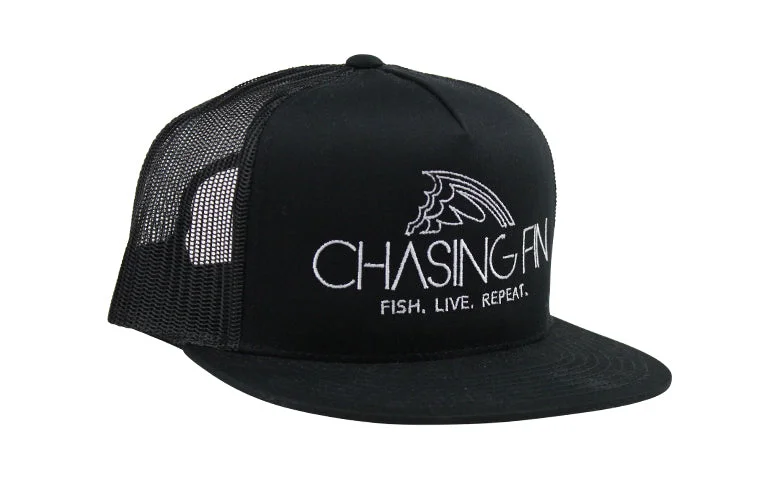 kayak fishing setup guide Solid Black Flatbill Snapback