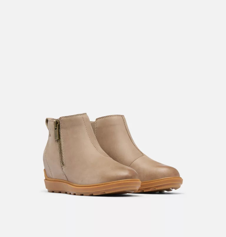 Comfortable Formal Boots Sorel Evie II Zip Boot Omega Taupe Gum Women's