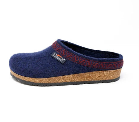 STEGMANN ORIGINAL 108 WOOL CLOG - NAVY - WOMEN'S