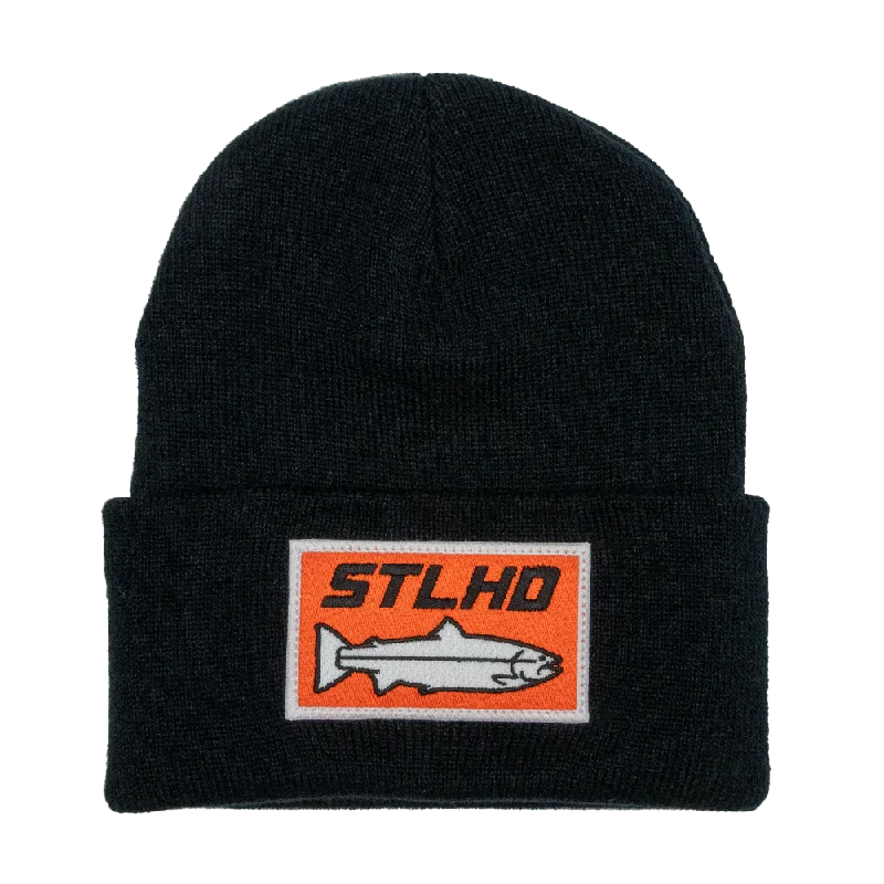 saltwater vs freshwater fishing gear STLHD Knit Beanie Patch Hat - 2 Patch Options