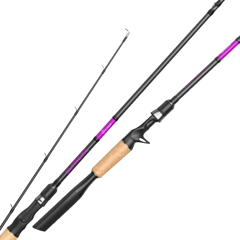 night fishing LED bite alarms T-Zack Supreme Baitcaster Rod