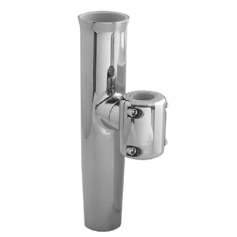 saltwater pier fishing rigs TACO  Stainless Steel Clamp-On Adjustable Rod Holder - 1-1/16" & 1-5/16" O.D. (Pipe), 1-1/4" O.D. (Tube) [F16-2623POL-1]