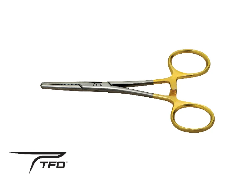 fluorocarbon vs braided fishing line TFO Kelly Clamp Silver With Gold Handles