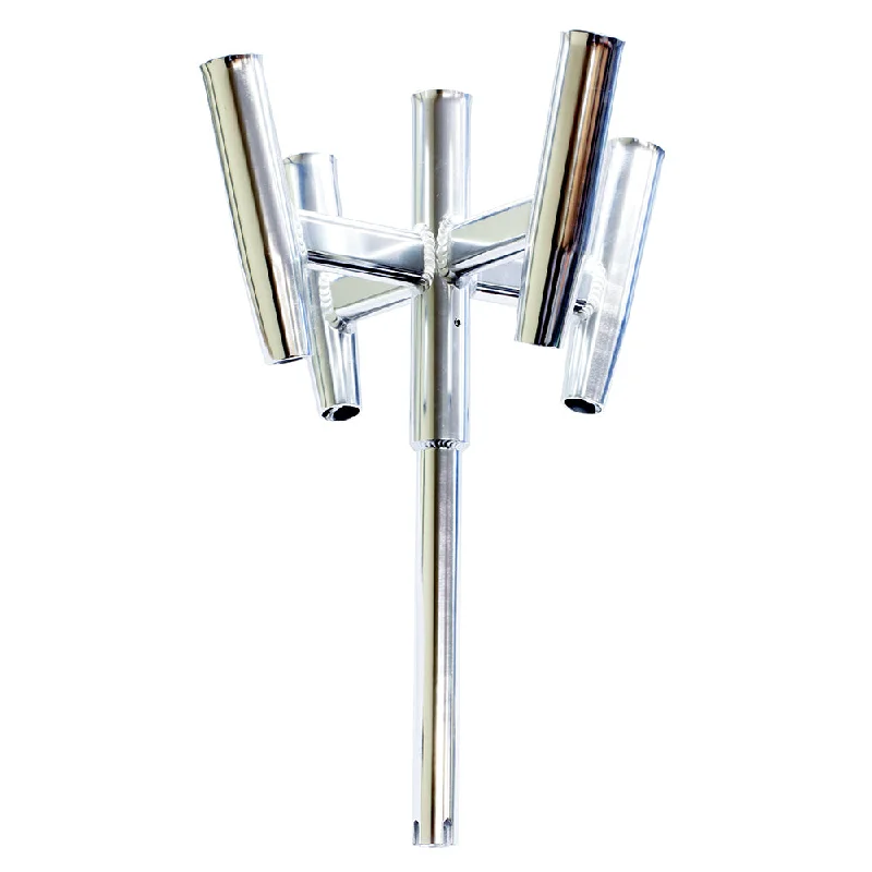 ice fishing augers electric Tigress Five Banger Aluminum Rod Holder - Straight Butt