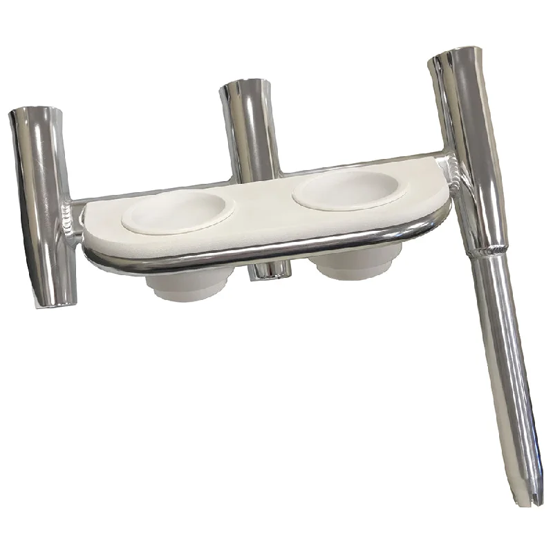 top-rated fishing coolers Tigress Offset Triple Rod Holder with Cup Holders - Port Side - Polished Aluminum top-rated fishing coolers Tigress Offset Triple Rod Holder with Cup Holders - Port Side - Polished Aluminum
