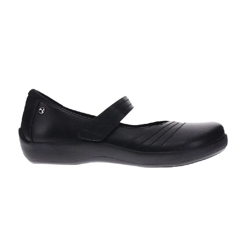 Designer Work Shoes Revere Women's Timaru Bunion Friendly Mary Jane Velcro Black