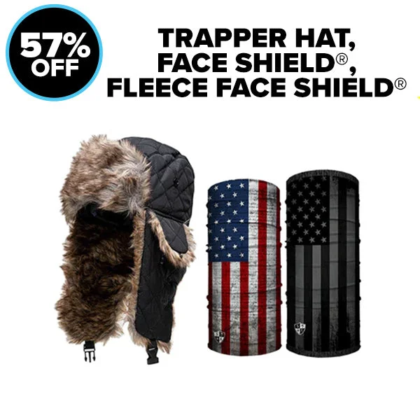 baitcasting reels for beginners Trapper Hat + Fleece Face Shield® + Face Shield®