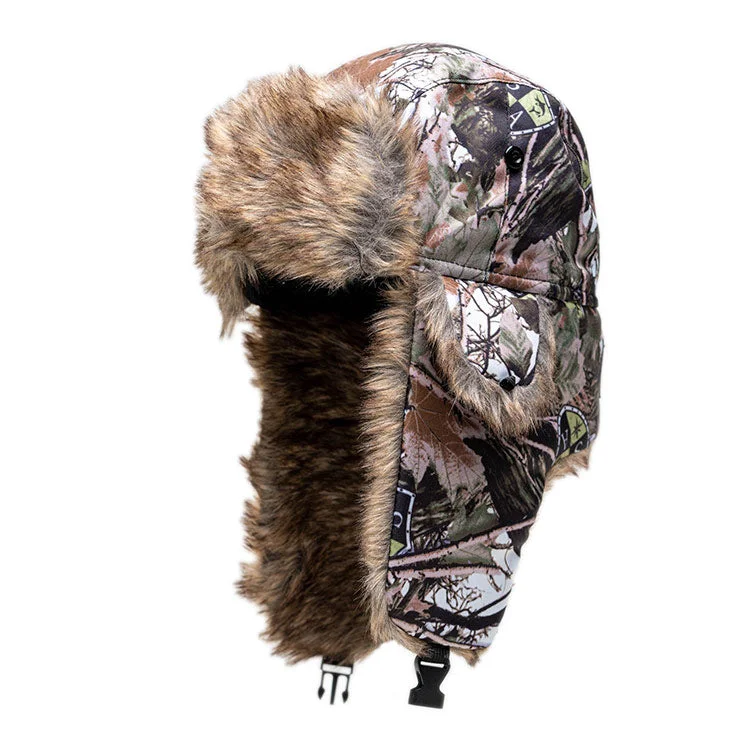 carbon fiber fishing reels lightweight Trapper Hat | Snow Forest Camo