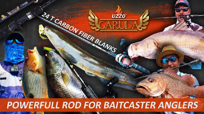 retractable fishing nets lightweight Uzzo Garuda Baitcasting Rod | 7 Ft