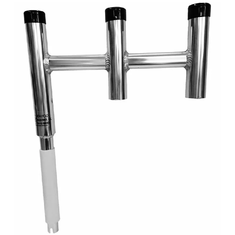 saltwater jig heads heavy duty Wahoo Offset Triple Rod Holder