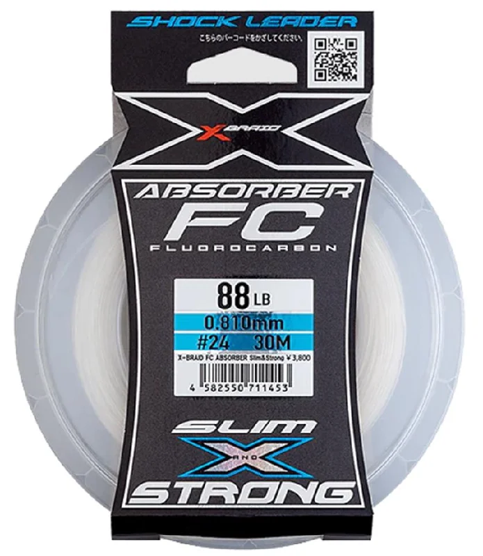 multi-piece travel fishing rods YGK X Braid FC Absorber Slim & Strong Fluorocarbon Leader multi-piece travel fishing rods YGK X Braid FC Absorber Slim & Strong Fluorocarbon Leader