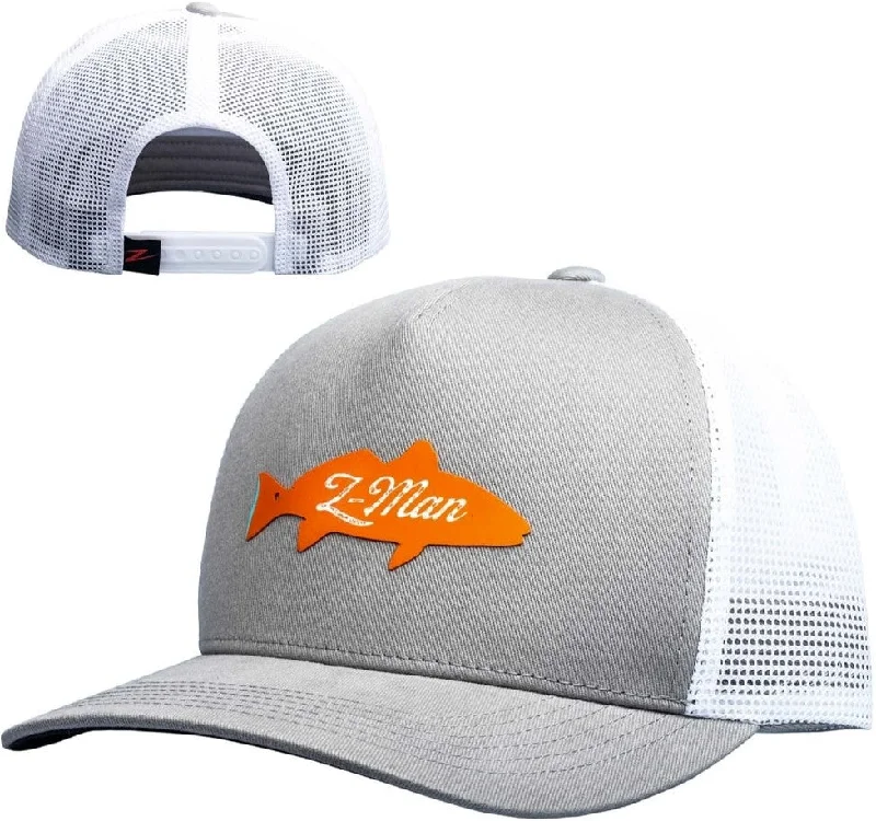 bite alarms for night fishing Z-Man Redfish Trucker Hat - Gray/White 2 Tone