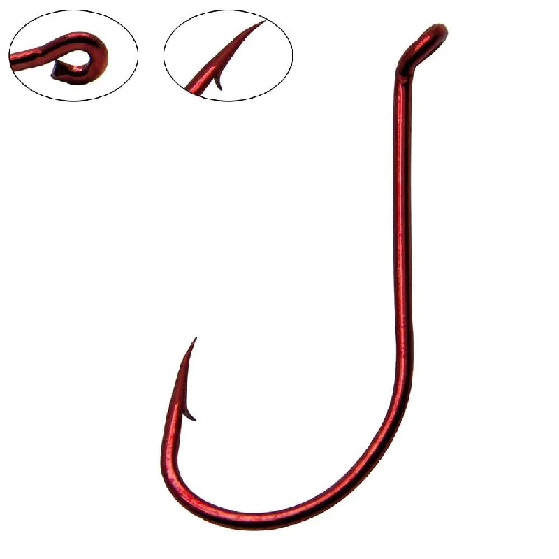 spinning reels for beginners Dr.Fish 100pcs Red Octopus Hooks #2 to 5/0