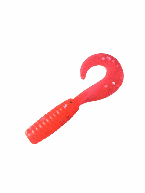 best high-drag power baitcasters Grub 6 Pack- Cherry Pink Sparkle