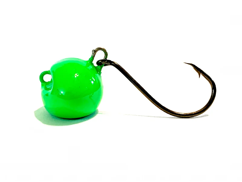 rod holders for kayak fishing Bright Green Sheepshead Jigs
