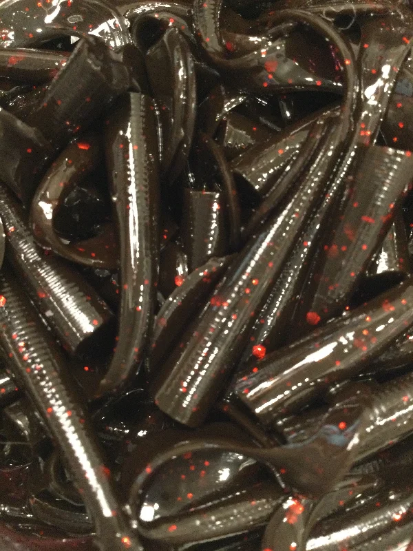 top-rated surface poppers for bass BURGUNDY Leech Grub 10 Pack