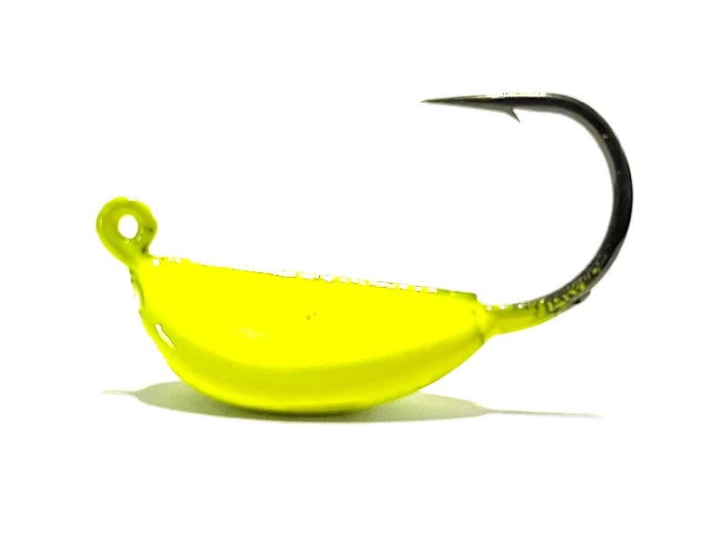 spinning rods for surf fishing Chartreuse Bridge Donkey Jigs