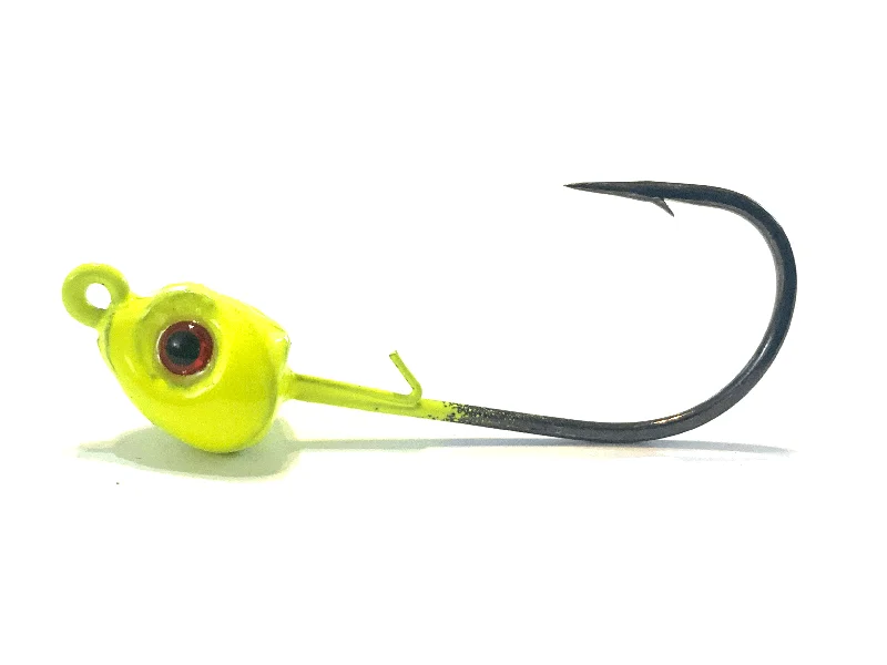 freshwater fishing guidebook Chartreuse J-Slammer Saltwater Jig Heads 3pk