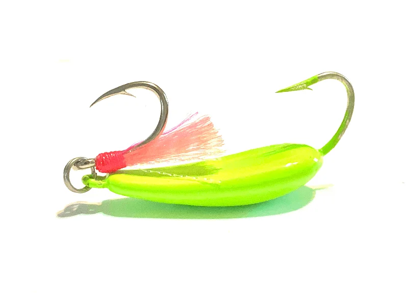 floating stickbaits for pike Chartreuse Pompano Jigs with Teasers