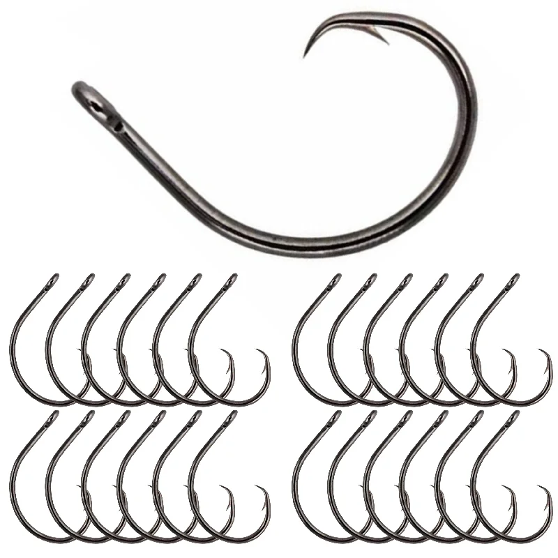 biodegradable artificial baits Reaction Tackle Premium Circle Hooks-25 Pack
