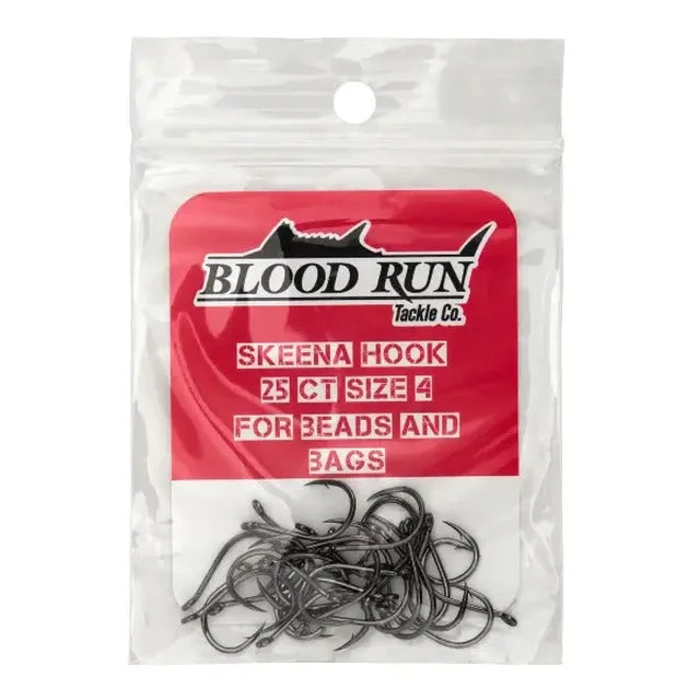 high-speed gear ratio baitcasters Blood Run Skeena Hook Sz:8 25Ct For Beads and Bags