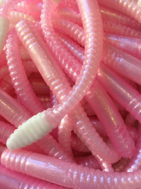 quick-attach fishing rod clips Cream Soda- Viper Tail Worm