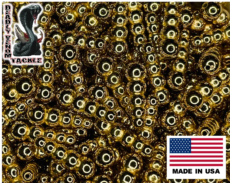 deep-running crankbaits for cold water CHROME GOLD STACK BEADS 10 Pcs