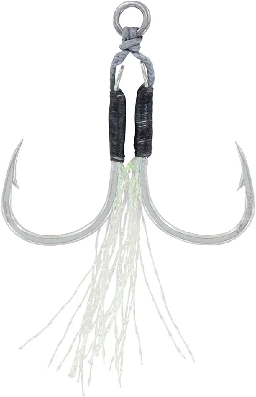 saltwater pier fishing rigs Daiwa Light Assist Feathered Hooks - 3 Pack