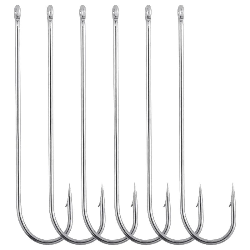 deep sea fishing tackle set Dr.fish 100pcs Aberdeen Hooks  Offset Hooks #12-3/0