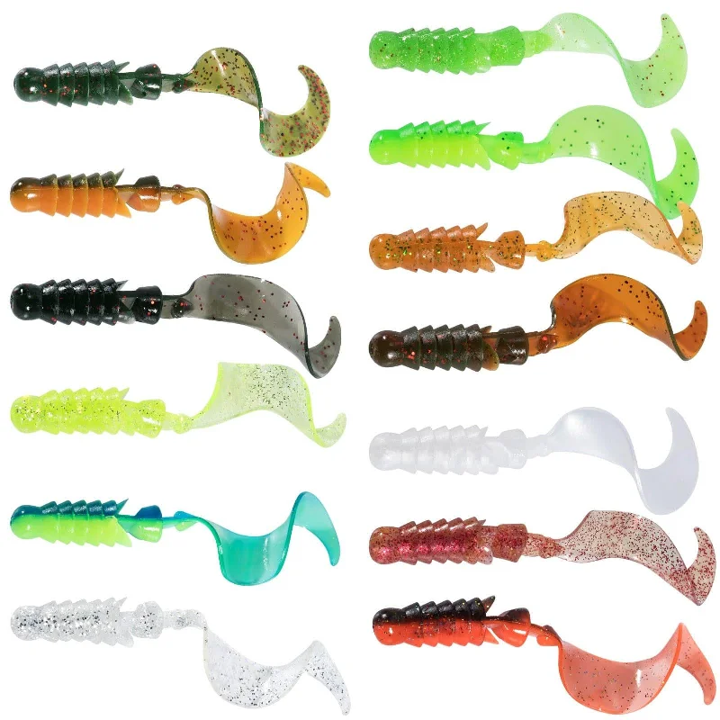 ultra-thin fishing line invisible Dr.Fish 10pcs Worm Swimbaits Ribbon Tail  4-1/3‘’ 1/4oz