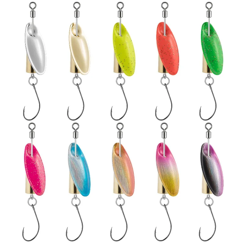 best value fishing rod combos Dr.Fish 10pcs  Spinnerbait Lures Kits   2.44'' 1/4oz