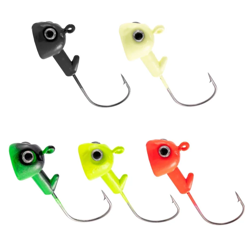 adjustable fly fishing line clippers Dr.Fish 10pcs 3D Eyes Jig Head  1/8-1/2oz