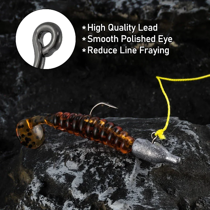 quick-dry UV-protective fishing hoodies Dr.Fish 20pcs Tube Jig Head 1/32oz-3/16oz