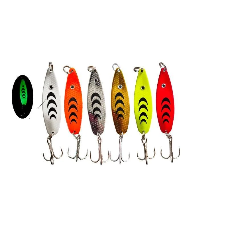 telescoping fishing gaffs Dr.Fish 3 pcs "S" shape Fishing Spoons 6.5g 5cm