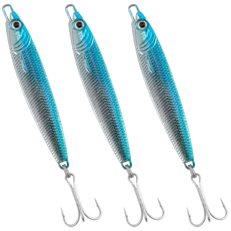 titanium leader wires for saltwater fishing Dr.Fish 3pcs Metal Sea Fishing Lures 1.06oz titanium leader wires for saltwater fishing Dr.Fish 3pcs Metal Sea Fishing Lures 1.06oz