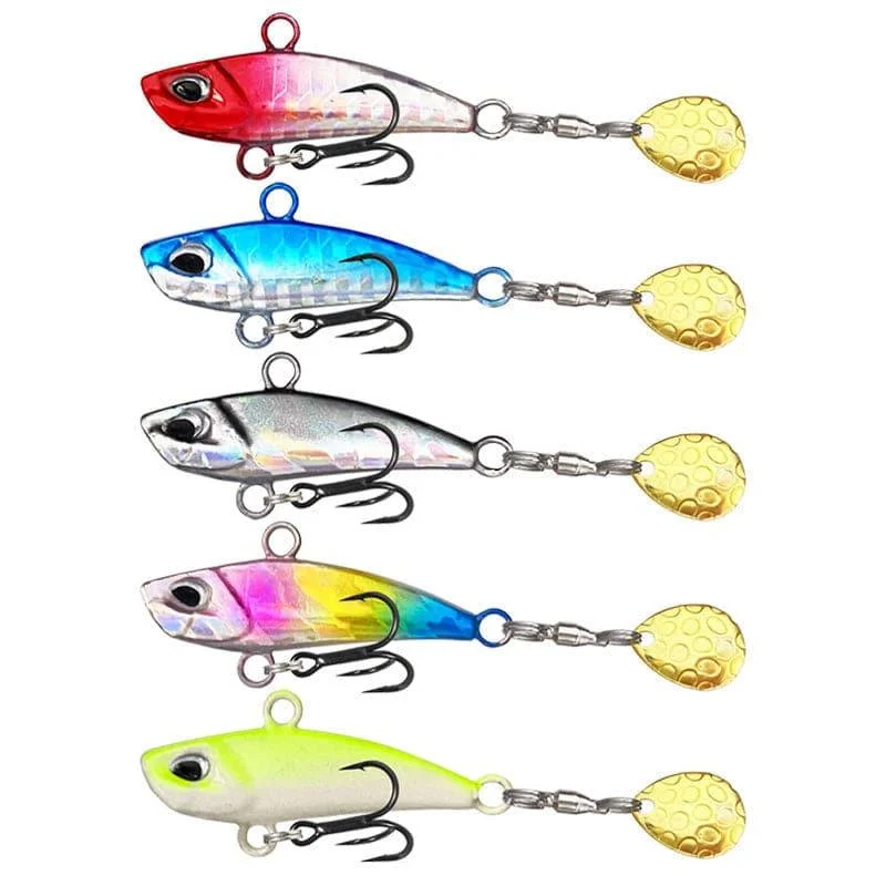 slow sinking jerkbaits Dr.Fish 2pcs Colorful Fishing Spoons Lures 7-20g