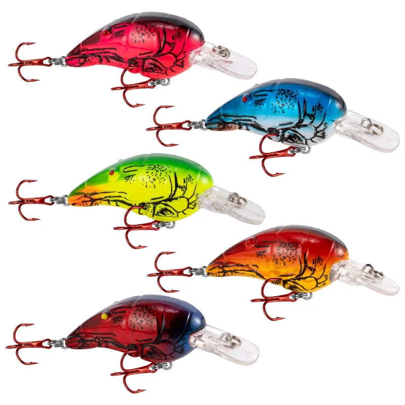 UV-coated fishing lures Dr.Fish 4pcs Crayfish Hard Bait  Bait  2.8''