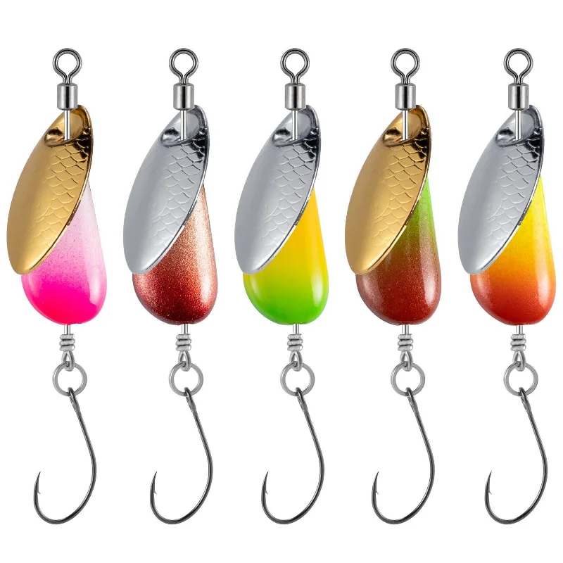 ultra-lightweight micro spinning rods Dr.Fish 5pcs Spinner Blades with Hook(single or treble) 1/8-1/4oz ultra-lightweight micro spinning rods Dr.Fish 5pcs Spinner Blades with Hook(single or treble) 1/8-1/4oz