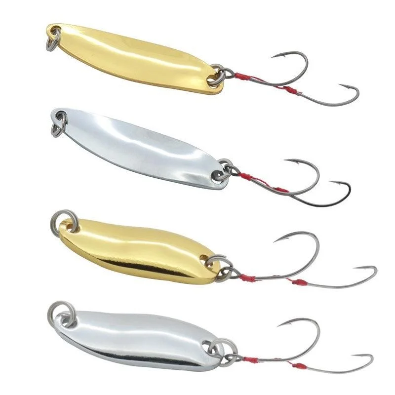 high visibility fishing lines Dr.Fish Spoons Lure with Single Hooks 2.5，3.5g
