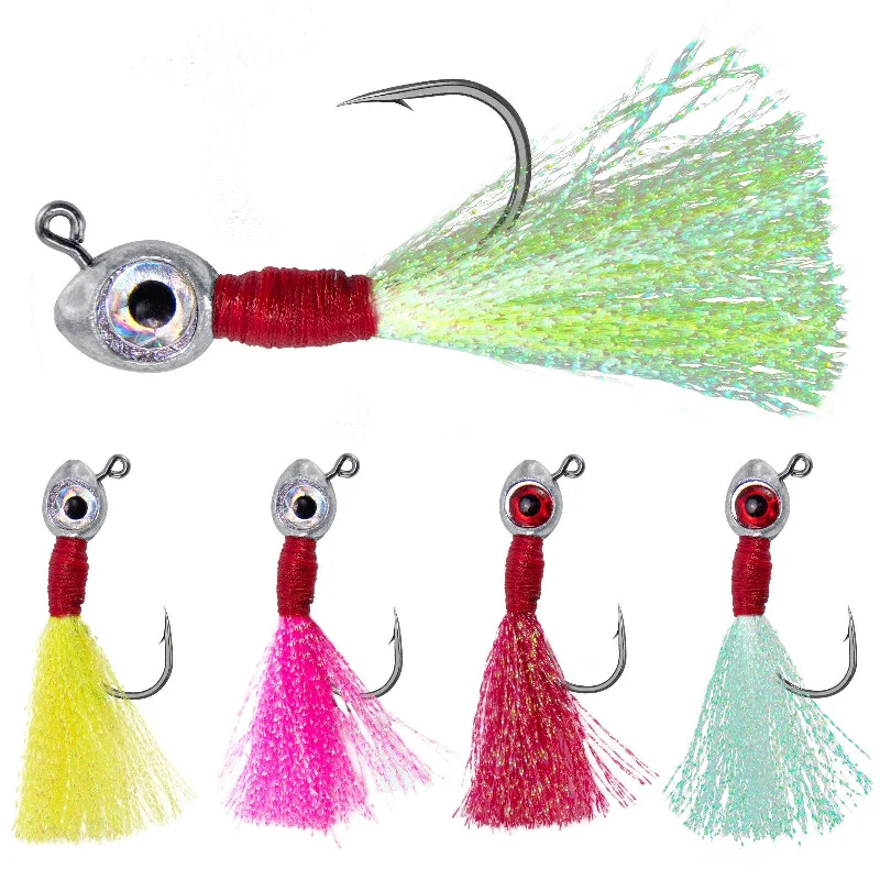 telescopic fishing rods sale Dr.Fish 10pcs Fishing Eyes Jigs 3/16-1/2oz