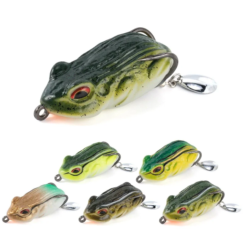 magnetic fishing line cutters Dr.Fish 6pcs 3D Frog Soft Bait with Hook and Spinner 2'' magnetic fishing line cutters Dr.Fish 6pcs 3D Frog Soft Bait with Hook and Spinner 2''